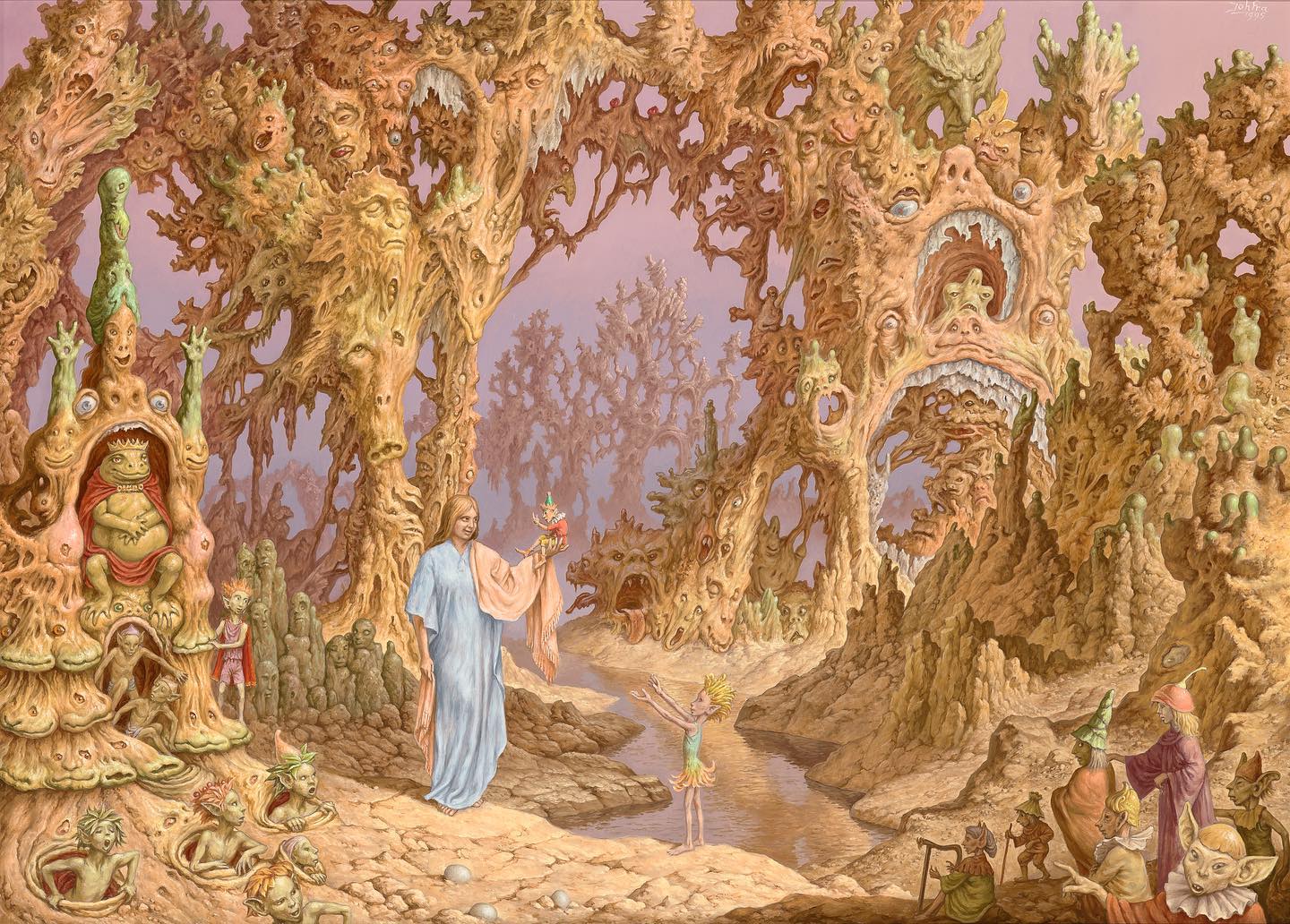 Ellen In A Dispute With A Little Harlequin