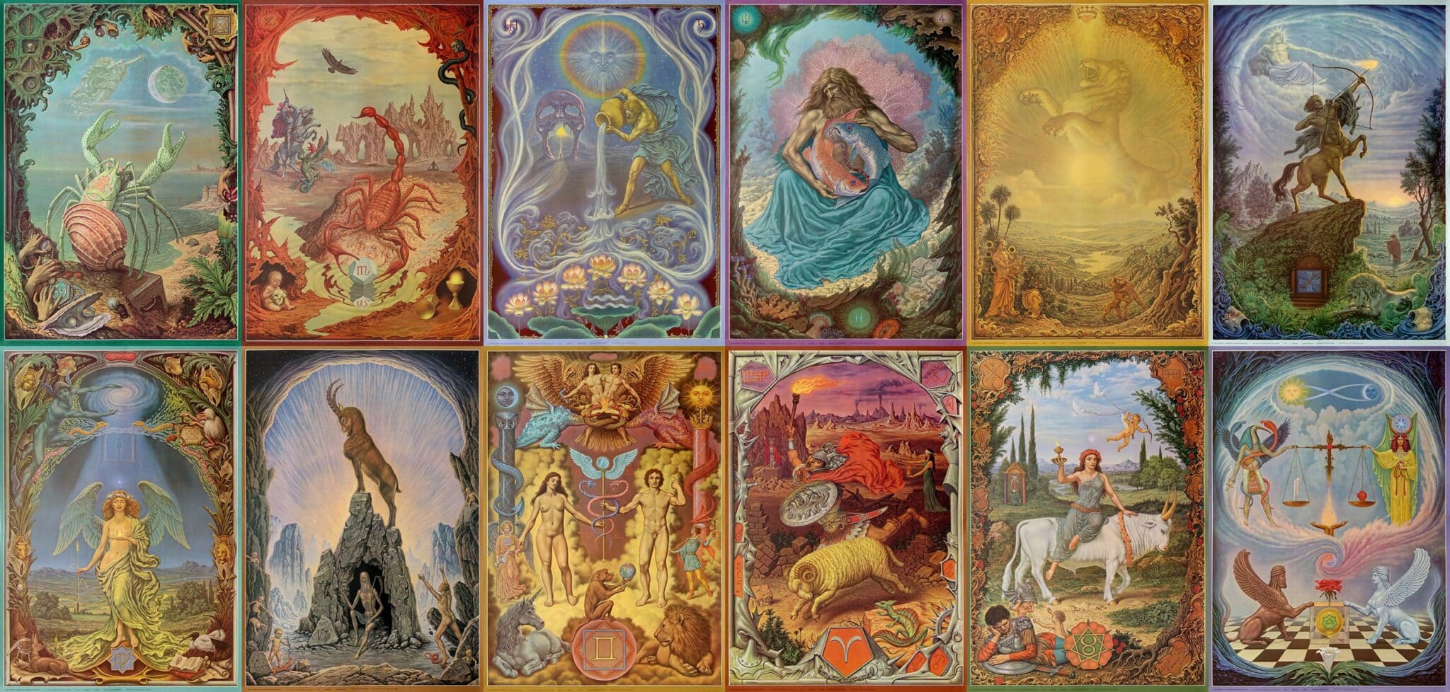 Zodiac Paintings Overview Highlight